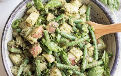 Almond Pesto Potato Salad with Green Beans
