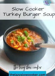 Turkey Burger Soup